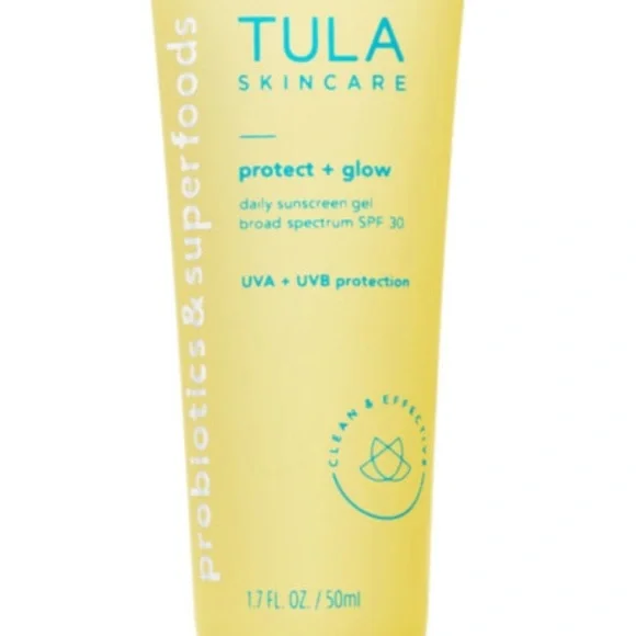 TULA Protect + Glow Daily Sunscreen Broad Spectrum SPF 30 blue light EXP 08/23 - Picture 4 of 15
